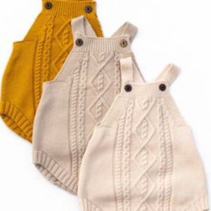Cream Cable Knit Bodysuit One Piece